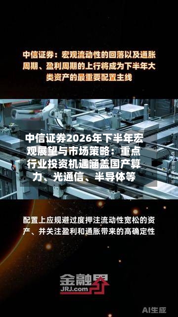 中信证券2026年下半年宏观展望与市场策略：重点行业投资机遇涵盖国产算力、光通信、半导体等-第2张图片