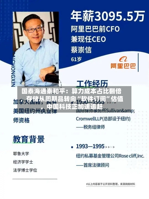 国泰海通秦和平：算力成本占比翻倍，存储从周期品转向“软件订阅	”估值，中国科技正加速追赶-第2张图片