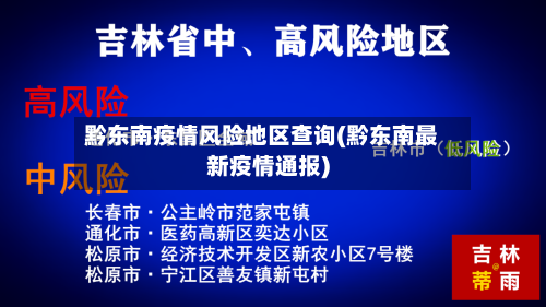 黔东南疫情风险地区查询(黔东南最新疫情通报)-第3张图片