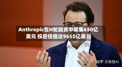 Anthropic在H轮融资中筹集650亿美元 投后估值达9650亿美元
