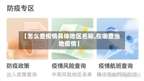 【怎么查疫情具体地区名称,在哪查当地疫情】-第3张图片