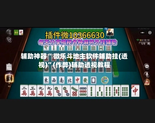 辅助神器“ 微乐斗地主软件辅助挂(透视)”(作弊)辅助透视教程-第2张图片