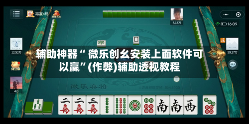 辅助神器“ 微乐创幺安装上面软件可以赢”(作弊)辅助透视教程-第3张图片