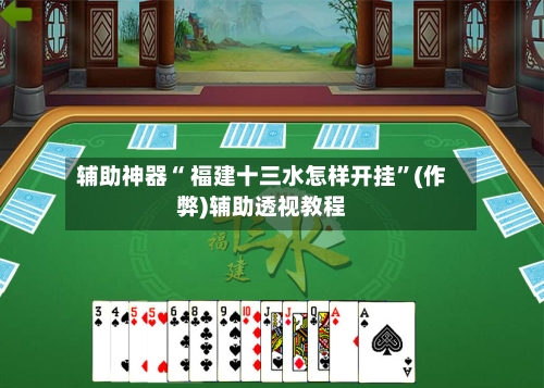 辅助神器“ 福建十三水怎样开挂”(作弊)辅助透视教程-第2张图片