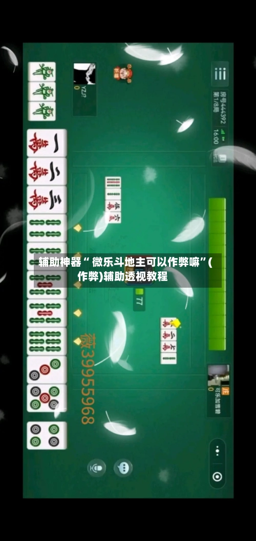 辅助神器“ 微乐斗地主可以作弊嘛”(作弊)辅助透视教程