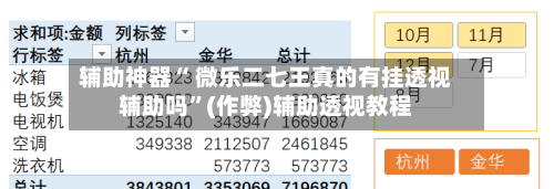 辅助神器“ 微乐二七王真的有挂透视辅助吗”(作弊)辅助透视教程