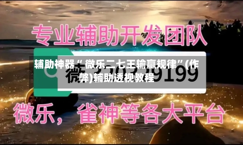 辅助神器“ 微乐二七王输赢规律”(作弊)辅助透视教程