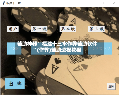 辅助神器“ 福建十三水作弊辅助软件”(作弊)辅助透视教程-第2张图片