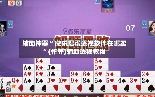 辅助神器“ 微乐掼蛋透视软件在哪买”(作弊)辅助透视教程-第2张图片