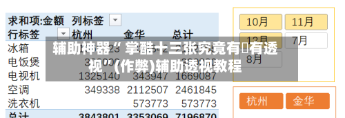 辅助神器“ 掌酷十三张究竟有沒有透视”(作弊)辅助透视教程-第2张图片