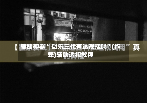 辅助神器“ 微乐三代有透视挂吗”(作弊)辅助透视教程-第2张图片