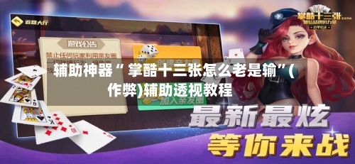 辅助神器“ 掌酷十三张怎么老是输”(作弊)辅助透视教程-第3张图片
