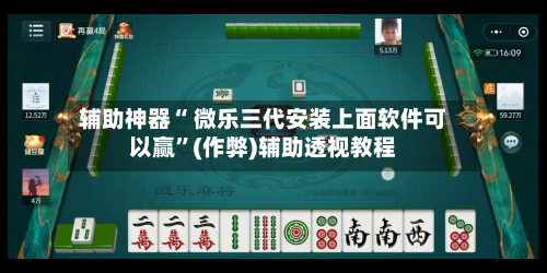 辅助神器“ 微乐三代安装上面软件可以赢	”(作弊)辅助透视教程-第3张图片