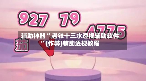 辅助神器“ 老铁十三水透视辅助软件”(作弊)辅助透视教程-第2张图片