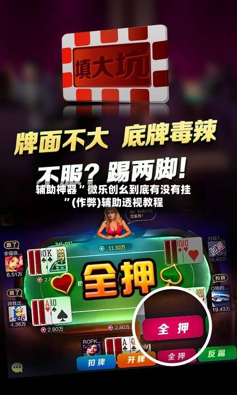 辅助神器“ 微乐创幺到底有没有挂”(作弊)辅助透视教程-第2张图片