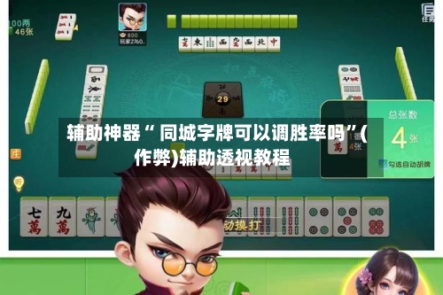 辅助神器“ 同城字牌可以调胜率吗”(作弊)辅助透视教程-第2张图片